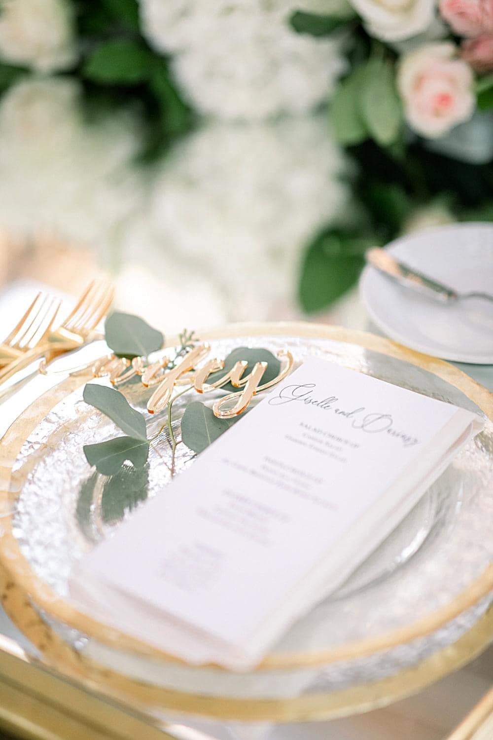 Menu on Plate and Background